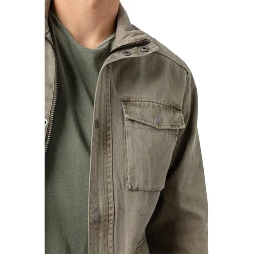 Rails Porter Field Utility Jacket Men Size S Sage Green Pockets Full Zip Army image 4