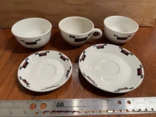 Rare 5 Lot Ahwahnee Hotel China Yosemite England Plate Steelite Coffee Soup Cup