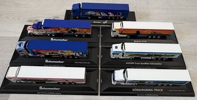 7x Herpa Schumacher Trucks, 1/87, H0