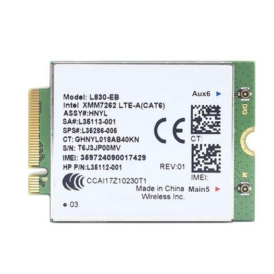FüR  L830- WLAN-Karte 4G LTE L830 L35286-005 7262 LTE- Cat6 300 Mb4814
