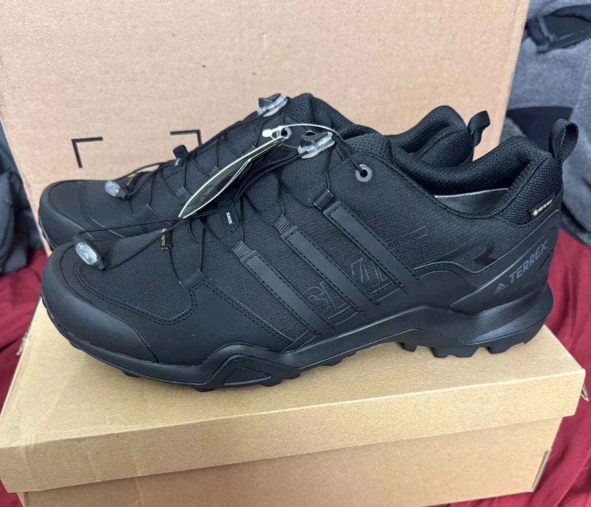 Adidas Terrex Swift R2 GTX Mens Black Gore-Tex Waterproof Hiking Shoes CM7492
Opens in a new window 