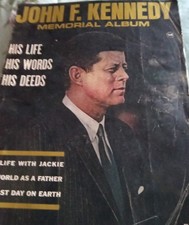 1964 John F Kennedy Memorial Album JFK Paperback 80 Pages