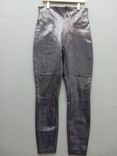 Spanx Women's Pants Size M Silver Gray Leggings Stretch Classic Stylish Quality