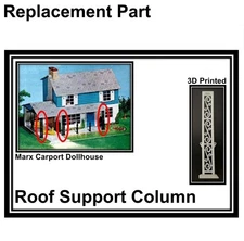 Vintage Marx "Carport" Dollhouse Replacement Part Roof Support Column