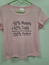 Kid's Toddler Pink 18-24 Months 100% Perfect T Shirt