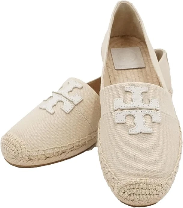 Alpargata plana Tory Burch Weston para mujer talla 9M beige lona Foto 2 de 2