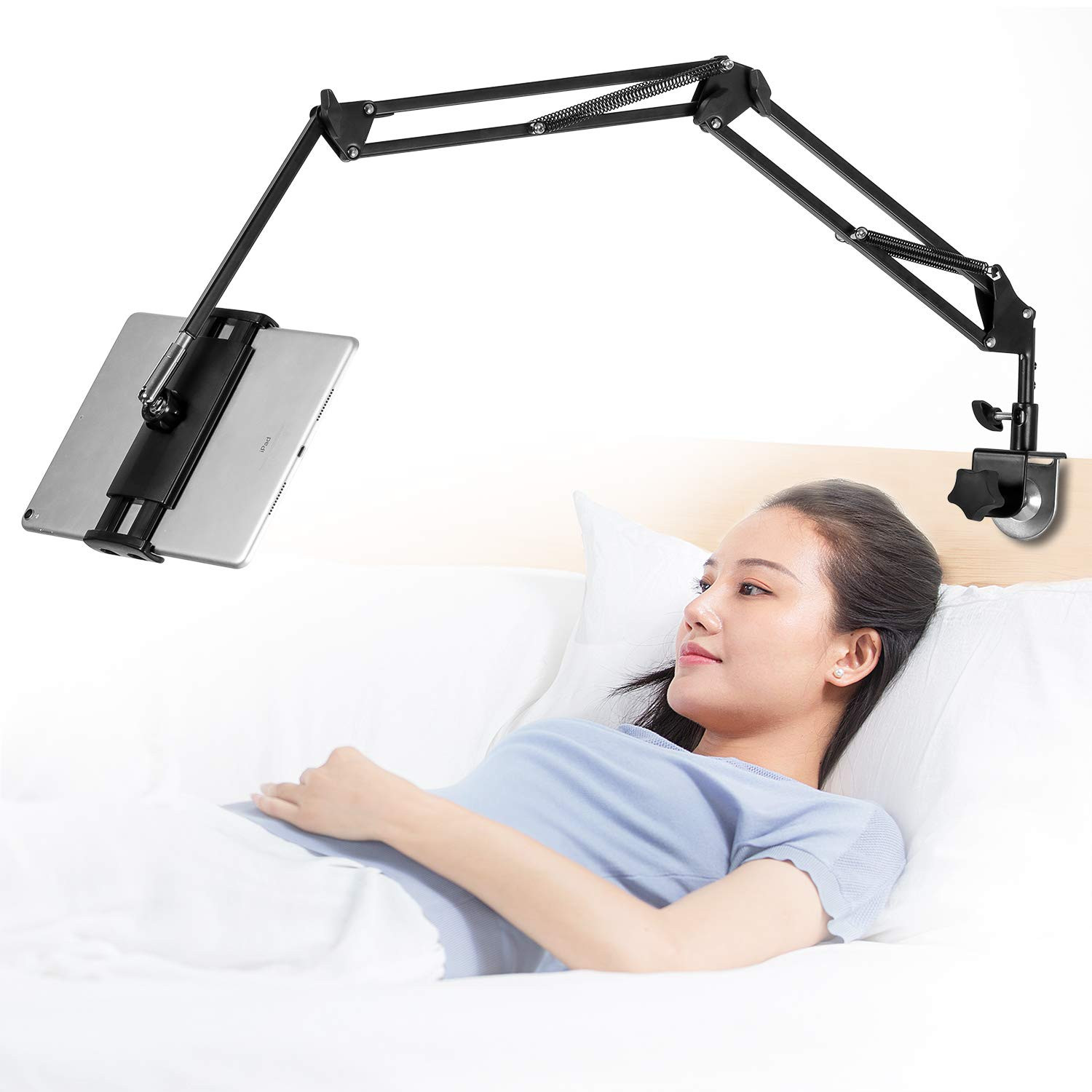 Tablet Stand Adjustable,Foldable Tablet Stand for Bed,Aluminum Universal Flex...-image