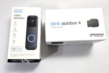 BRAND NEW BLINK VIDEO DOORBELL PLUS OUTDOOR 4 WIRELESS CAMERA  SYNC MODULE CORE