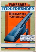 Historisches Werbeprospekt der Fa. Rheta Förderbänder, um 1942