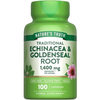 Echinacea Goldenseal Capsules | 100 Count | Vegan, Non-GMO & Gluten Free Supp...