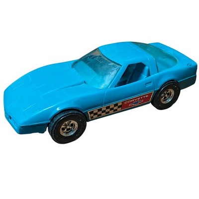 1980s Tootsie Toys Green/Blue Corvette Strombecker Corp Trac Masters USA