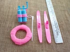 Vintage Mattel Barbie Skis Diving Water Swim Pink  Diorama Dollhouse Lot  S38