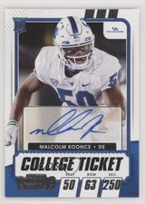 2021 Panini Contenders Draft Picks College Ticket Malcolm Koonce #292 Auto 0o4t