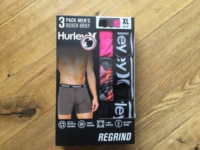 Hurley Boxershorts XL Regrind 3 Stück Neu Sport Freizeit Stretch In Box