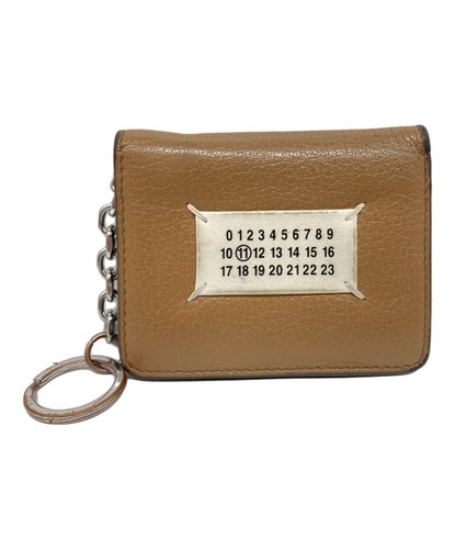 MAISON MARGIELA Card Case Keychain Beige Authentic From Japan