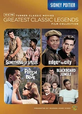 Sidney Poitier Collection 4 DVD Patch of Blue Edge of City Something of Value...