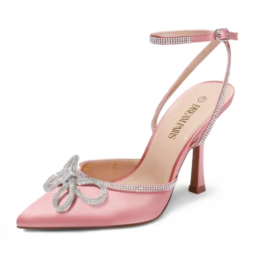 Traumpaar Damen Hochzeitspumps Stilettos hoher Absatz spitze Zehenpartie Pumps Schuhe - Bild 17 von 25