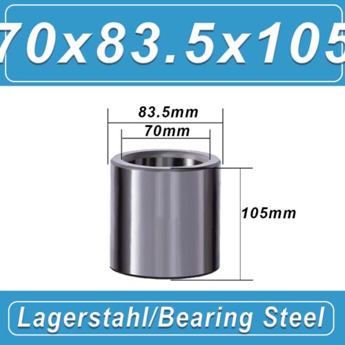 Lager Stahlhülse Buchse ID 70/72/75-130mm verschleißfeste Abstandshalter - Bild 35 von 154