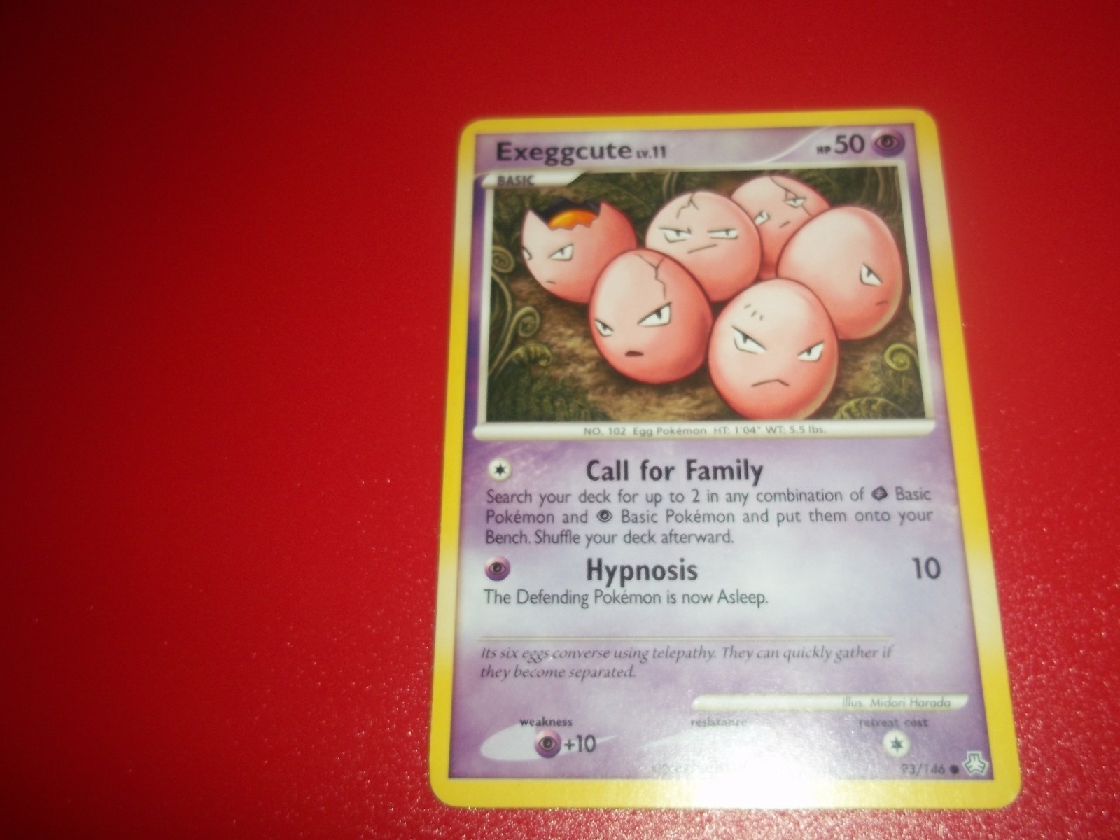 EXEGGCUTE COMMON 93/146 LEGENDS AWAKENED POKEMON CARD 