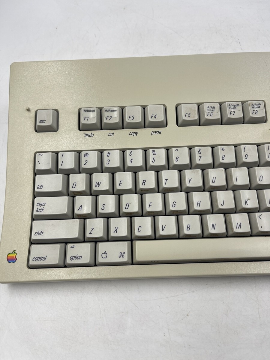 Apple Extended Keyboard （M0115） Rare Apple Extended Keyboard M0115 For Macintosh SE - Orange