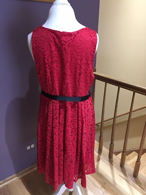 Lane Bryant womens red lace dress size 18 | eBay