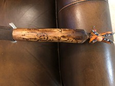 Hand Carved Walking Stick 5 Feet Tall 15 Individual Carvings