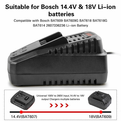 4X 18V 8.0Ah Akku für Bosch Professional GBA GSR GSB BAT618 BAT609 BAT620 DHL