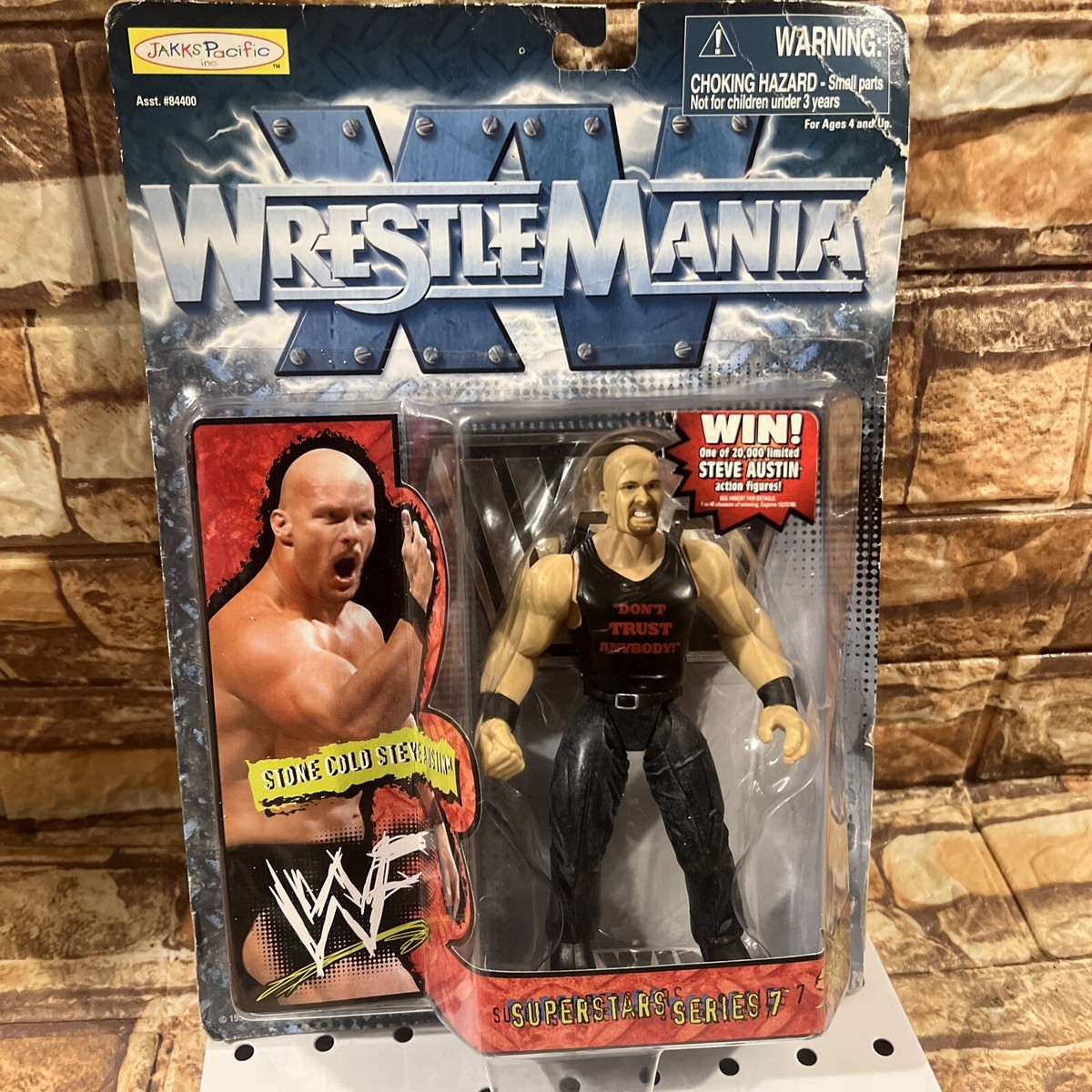 WWF WWE Stone Cold Steve Austin Wrestling Figure Jakks