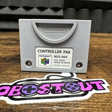N64 Controller Pak NUS-004 OEM Official Nintendo 64 Memory Card - Tested  Work  