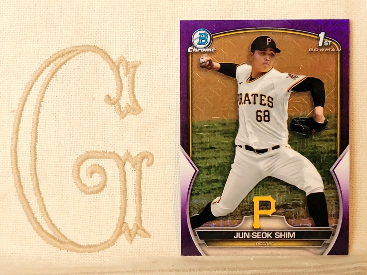 Jun-Seok Shim, Pirates, 2023 1st Bowman Chrome Purple Mojo #'d/299