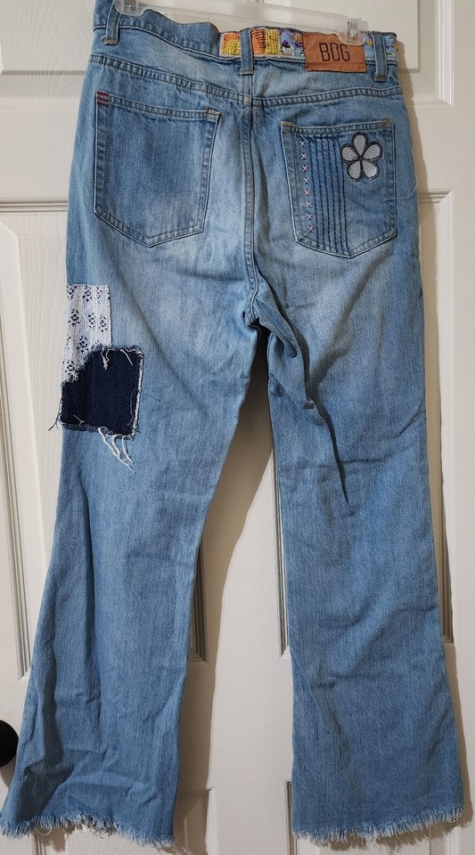 Urban Outfitters BDG Jeans Women Size 28 High Rise Flare Leg Patch Work