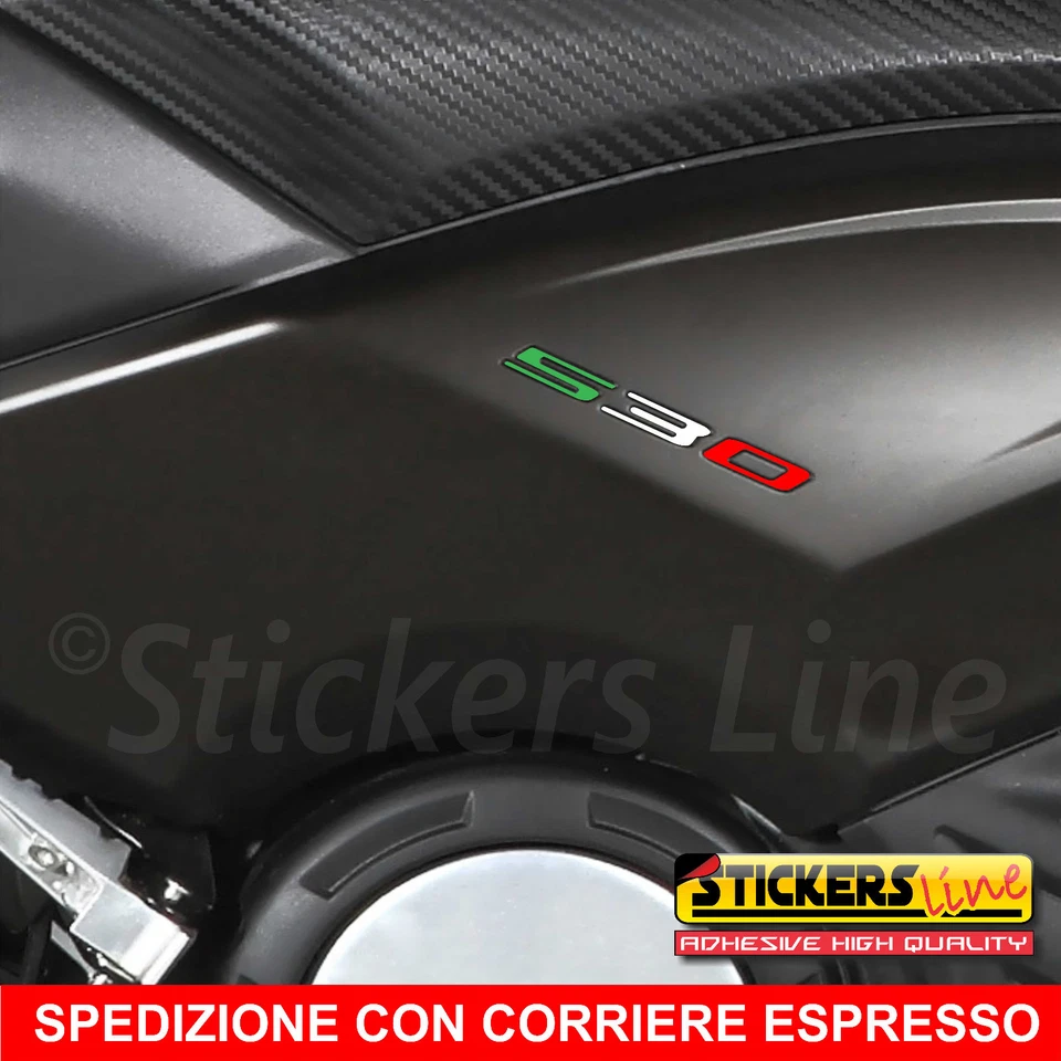 3 adesivi 530 Boomerang Yamaha TMAX 530 TMAX530 scritte adesive 530 TRICOLORE