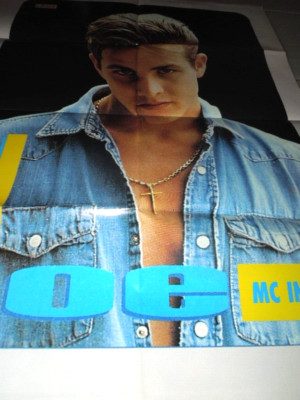 JOE MC INTYRE POSTER / VINTAGE 80s magazine ioee' cm 39.00 x 53.00 approx.