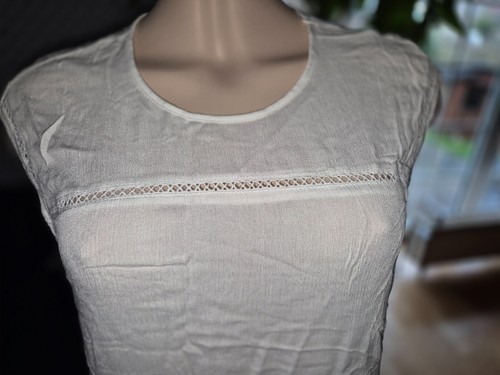 s’questo Damen Kleid Gr. 42 XL Weiß Ärmellos Soquesto kurzes Sommerkleid - Bild 2 von 10