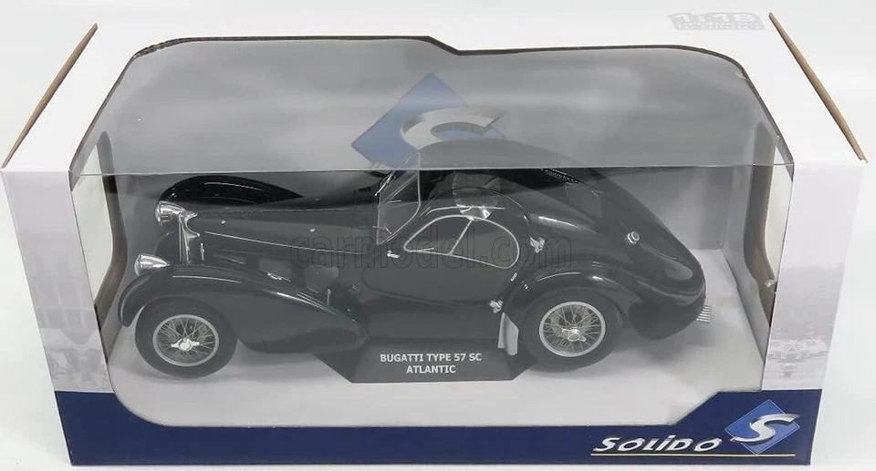 Producto Acabado Solido 1/18 BUGATTI TIPO 57SC ATLANTIC 1938 Negro de JP 13963 Foto 3 de 4