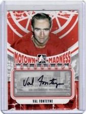 2012-13 ITG Motown Madness Val Fonteyne Auto Card Detroit Red Wings