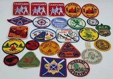 VINTAGE 1950S-1960S BSA BOY SCOUTS PATCH LOT x25 ALLEGHENY COUNTY PA