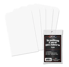 10 BCW Tall Trading Card Dividers - PLEASE read description for shipping.
