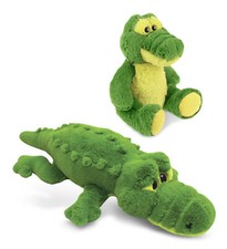 SUPER-SOFT PLUSH - SITTING GREEN ALLIGATOR - STYLISH PLUSH PILLOW - XL ALLIGATOR