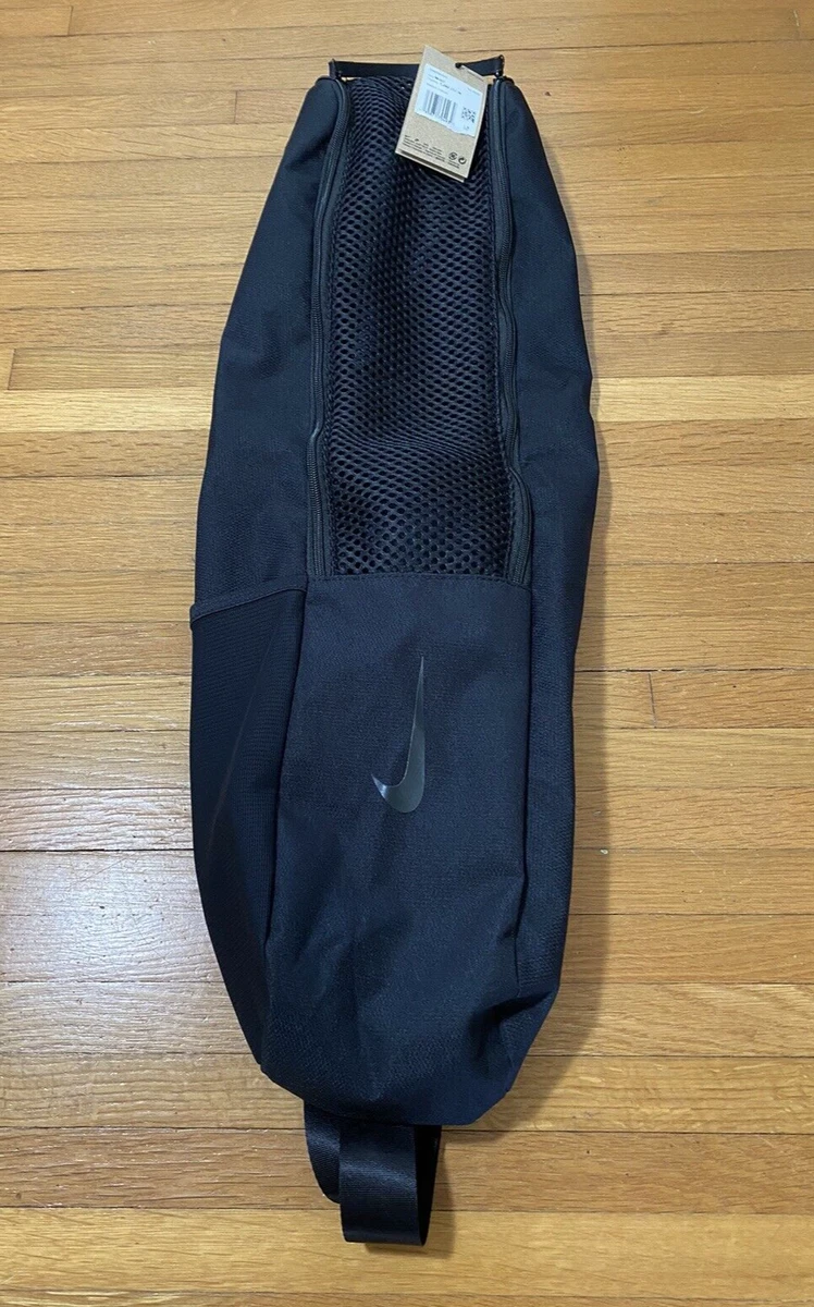 Nike Yoga Mat Bag 21L Black Unisex Mesh Water Bottle Holder DN3700