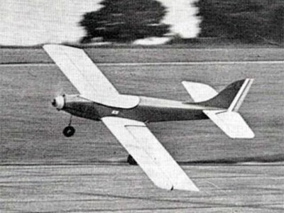 Antares Sport Model 54'' Wingspan R/C Model Airplane Printed Plans &Templates