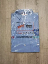 Vintage Unitog Chain Stitch Gas Station Uniform Short Sleeve Shirt Mens 15-15.5