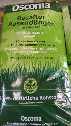 Oscorna Rasaflor granuliert 25 kg Rasendünger Moos organisch Bio