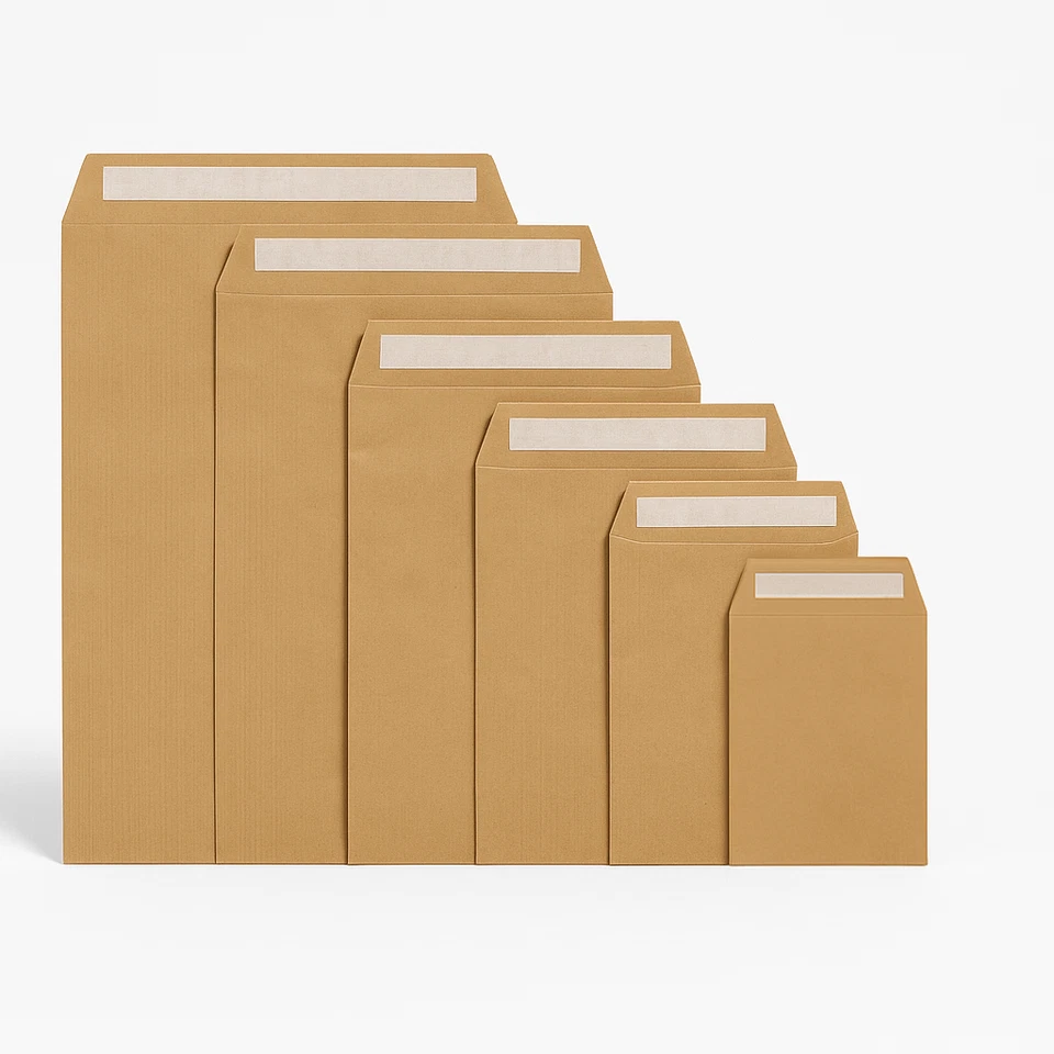 500 Sobres marrones Kraft SAM 70gr - 132 x 187 mm | Eurotienda - Imagen 3 de 4