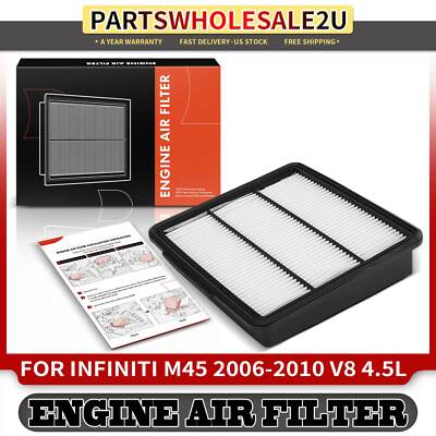 New Engine Air Filter for INFINITI M45 2006 2007 2008-2010 V8 4.5L Rigid Panel