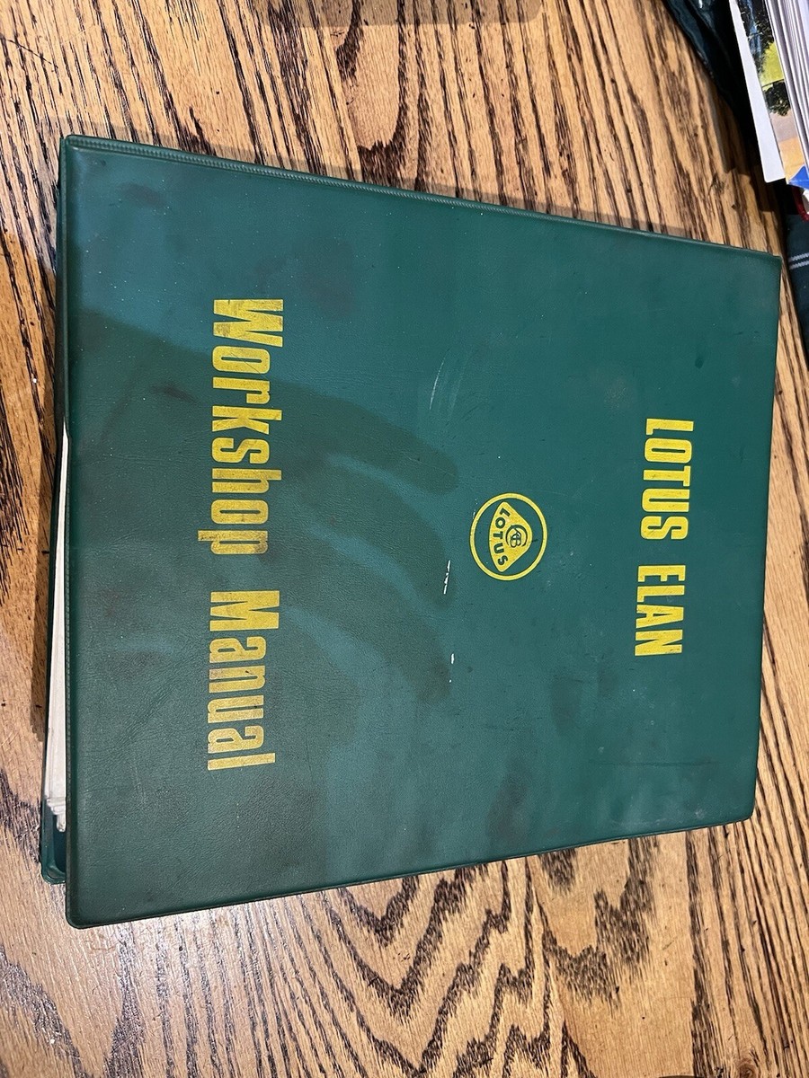 Lotus Elan Workshop Manual 36T327 36/T 327 March 1970 In Good