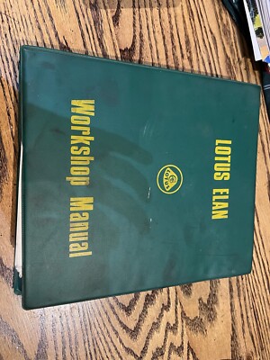 Lotus Elan Workshop Manual 36T327 36/T 327 March 1970 In Good