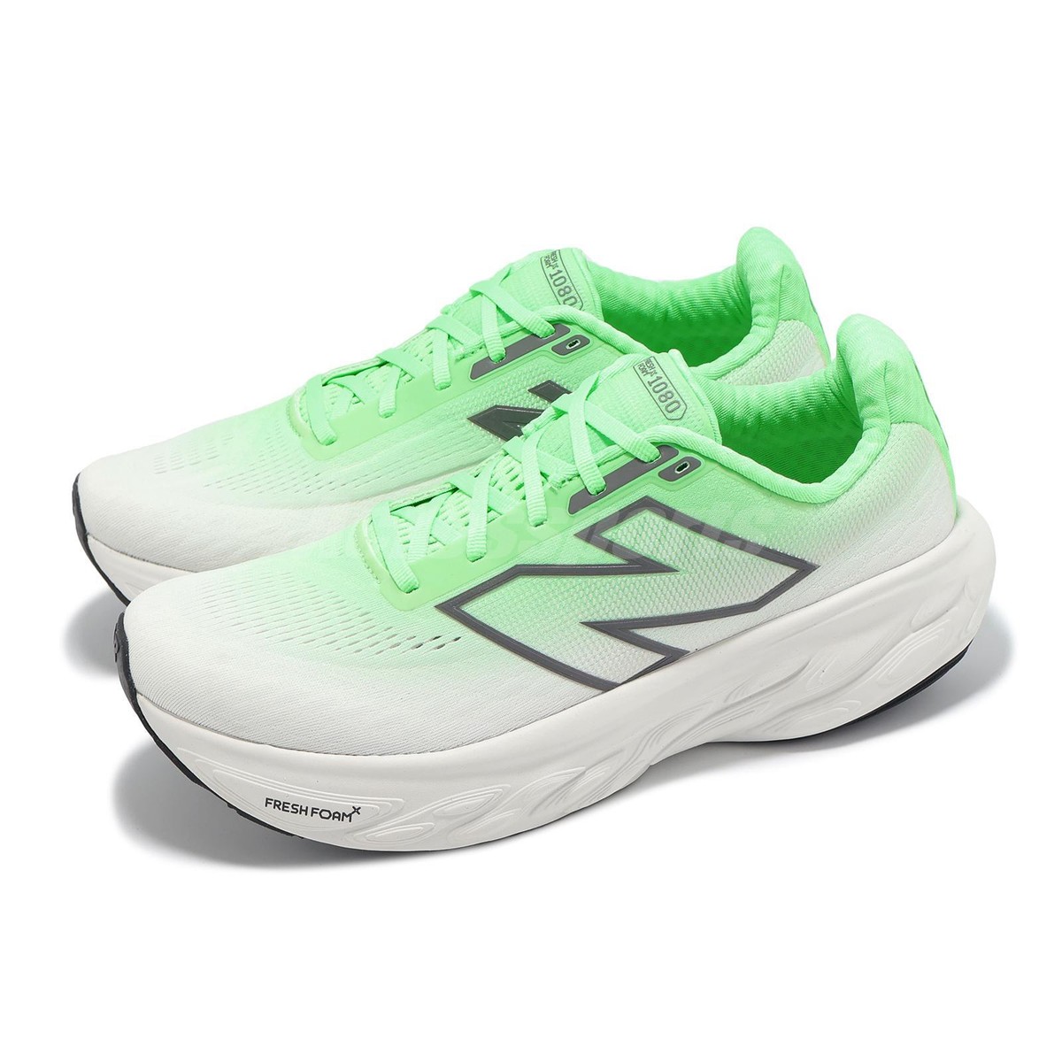 New Balance Fresh Foam X 1080 V14 2E Wide NB White Green Men