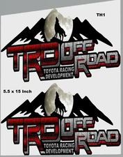 TRD OFF ROAD wolf Decals stickers off road  replacement 4x4 mountain TRDOFMTNV23