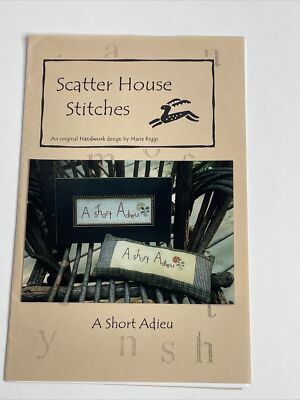Scatter House Stitches A Short Adieu Cross Stitch Pattern